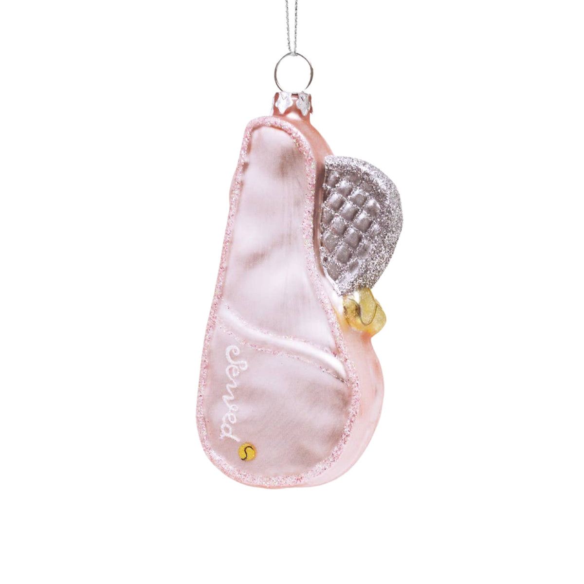 Pink Tennis Case & Racket Ornament 3.5" - bubblegum market