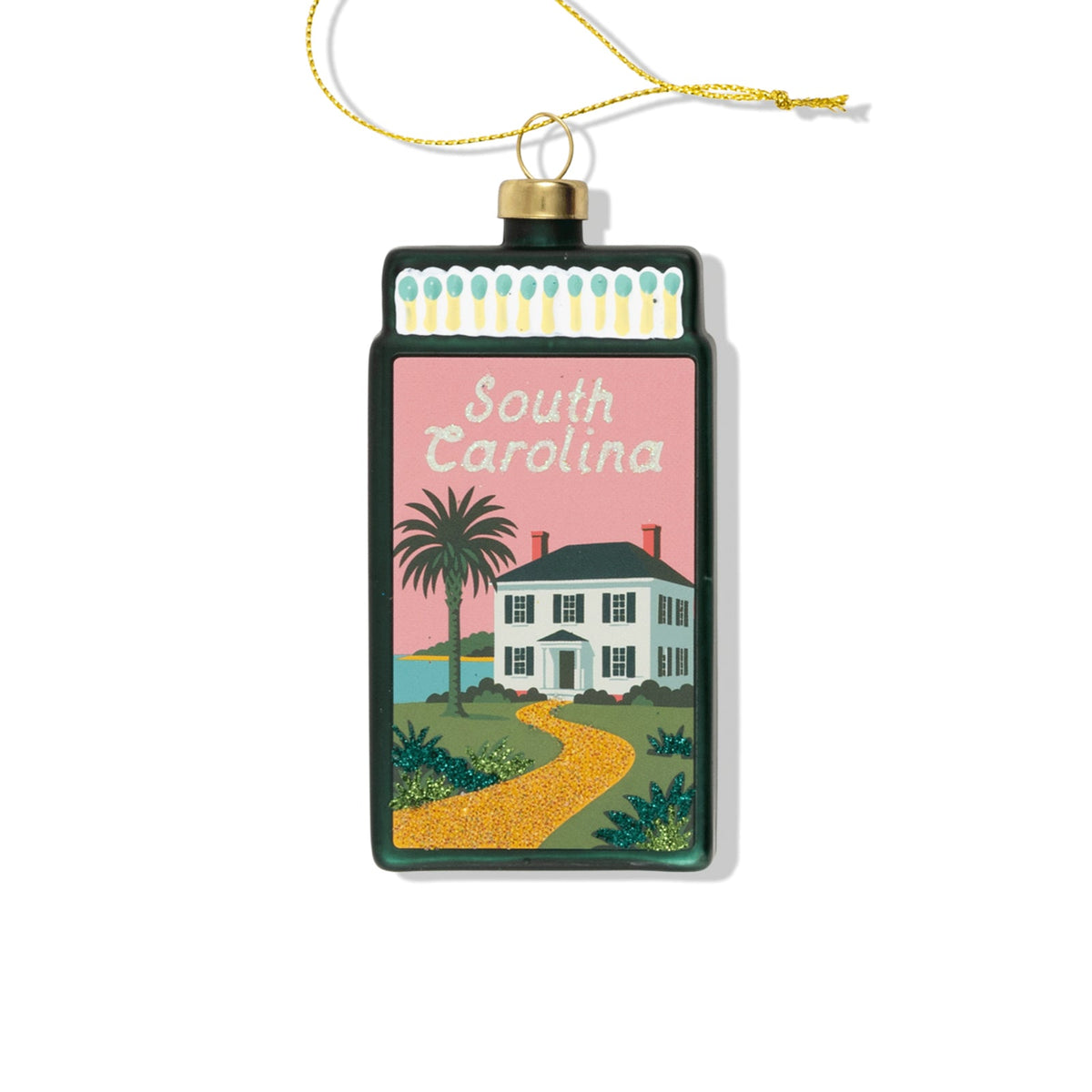 South Carolina Matchbook Ornament 3.5"