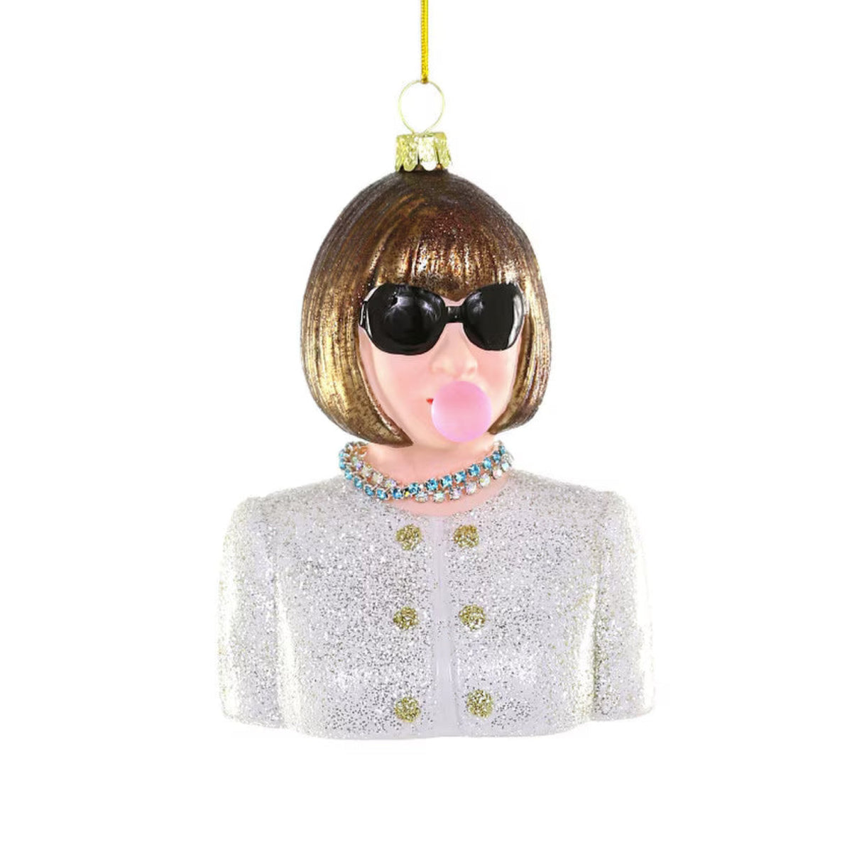 Anna Wintour with Bubble Ornament 5" - bubblegum market