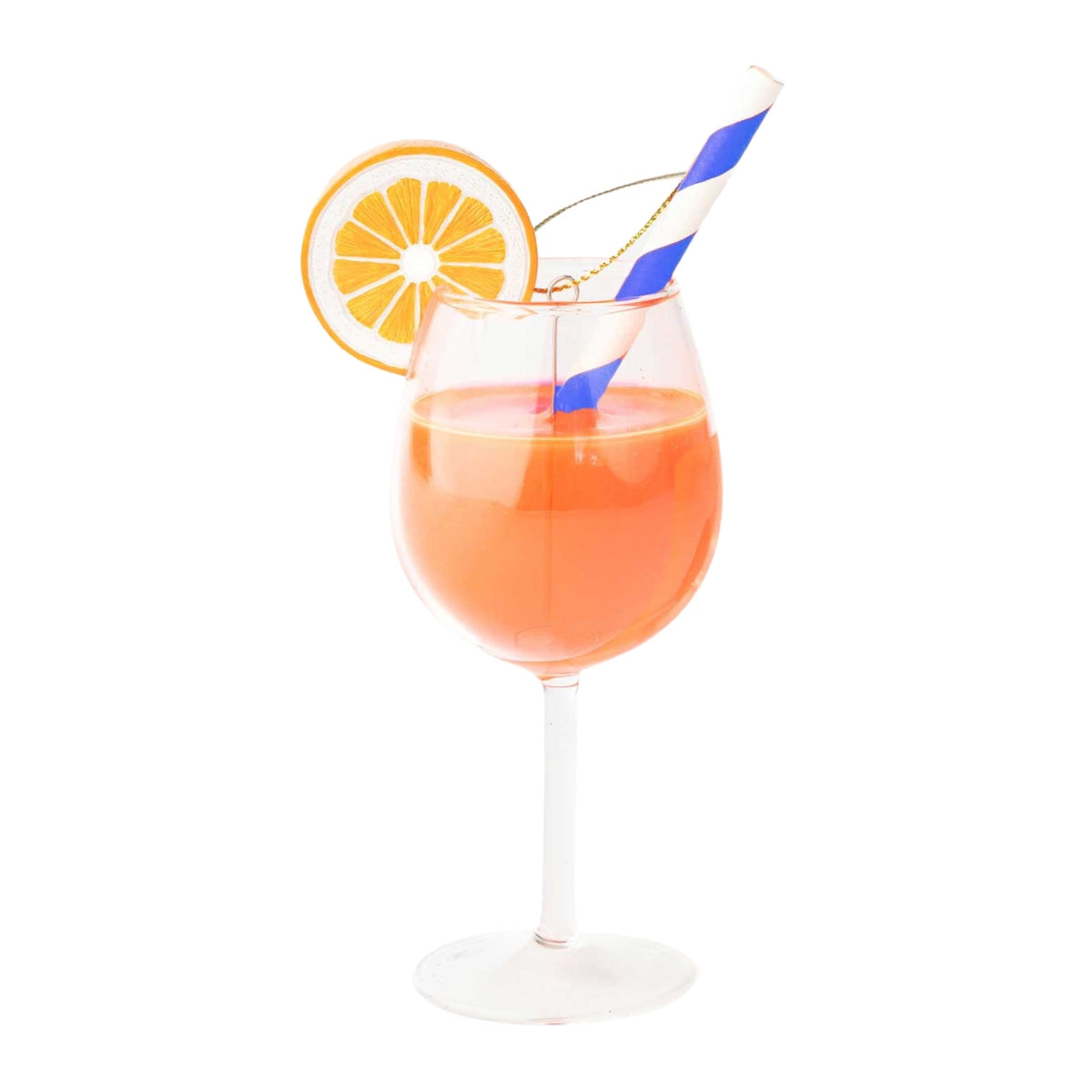 Aperol Spritz Boxed Glass Ornament 5"