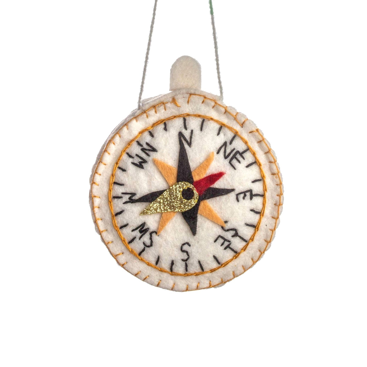 Compass Felt Ornament