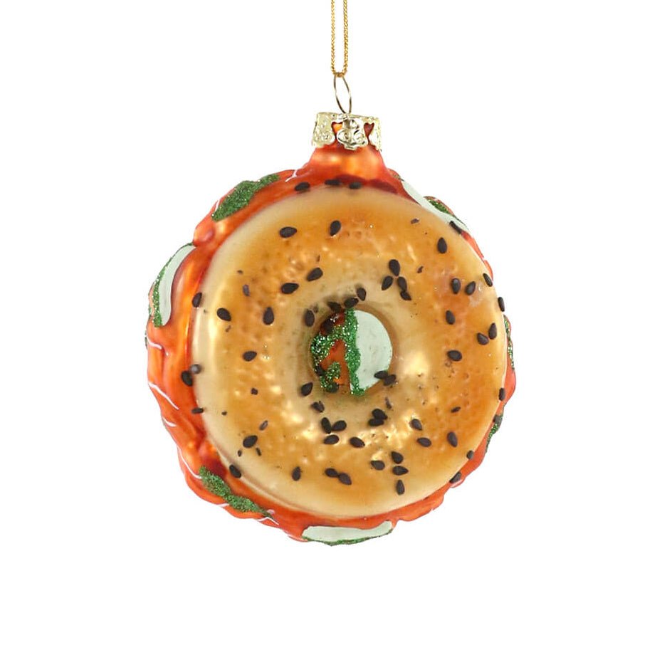 Bagel w/ Lox Ornament 4" - bubblegum market