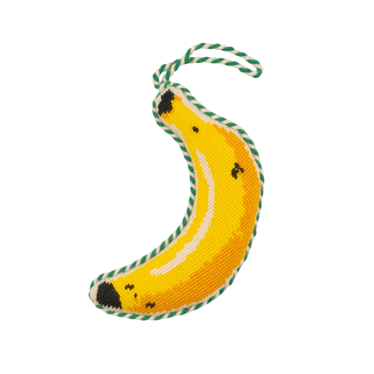 Banana Needlepoint Ornament - bubblegum market