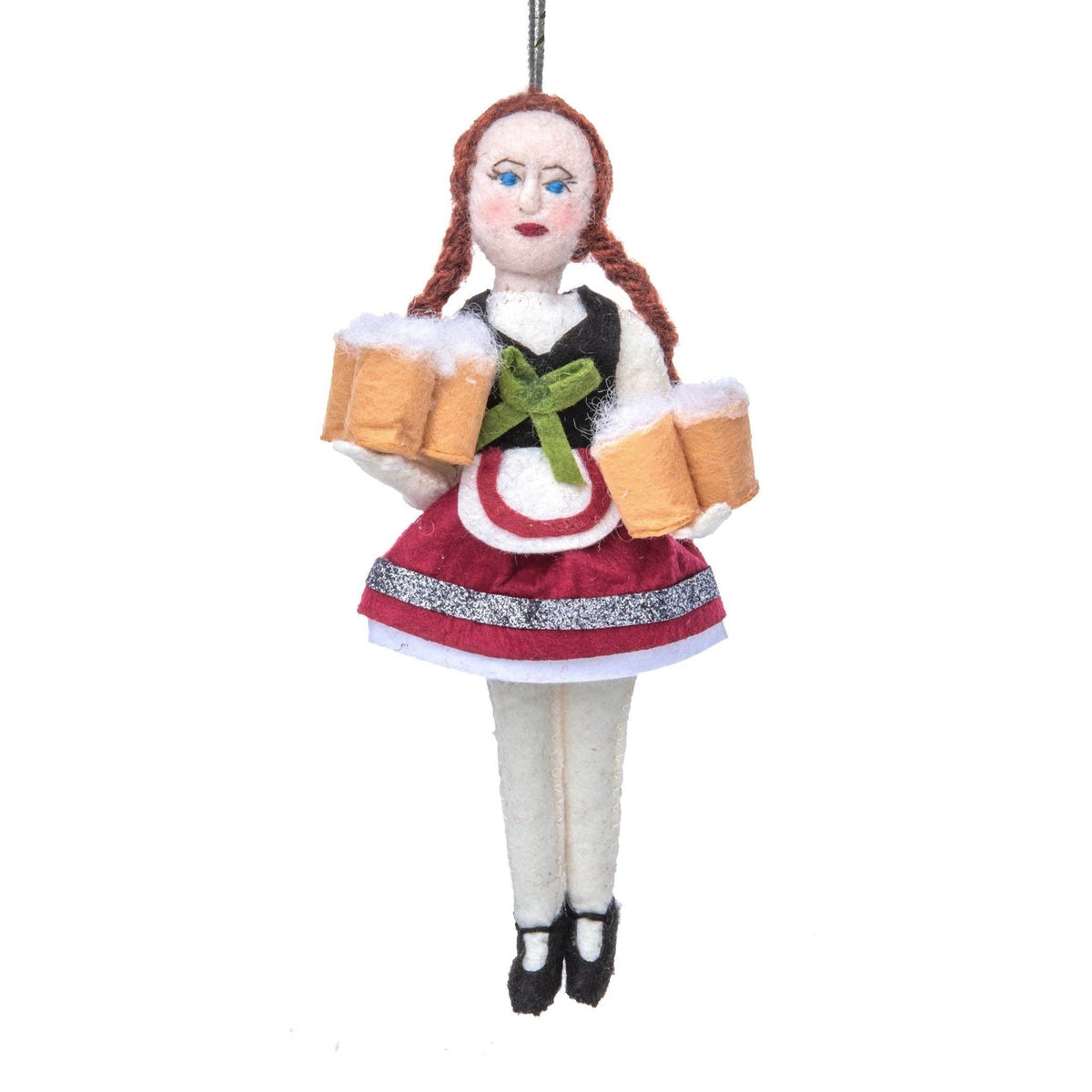 Bavarian Maid Felt Ornament - bubblegum market