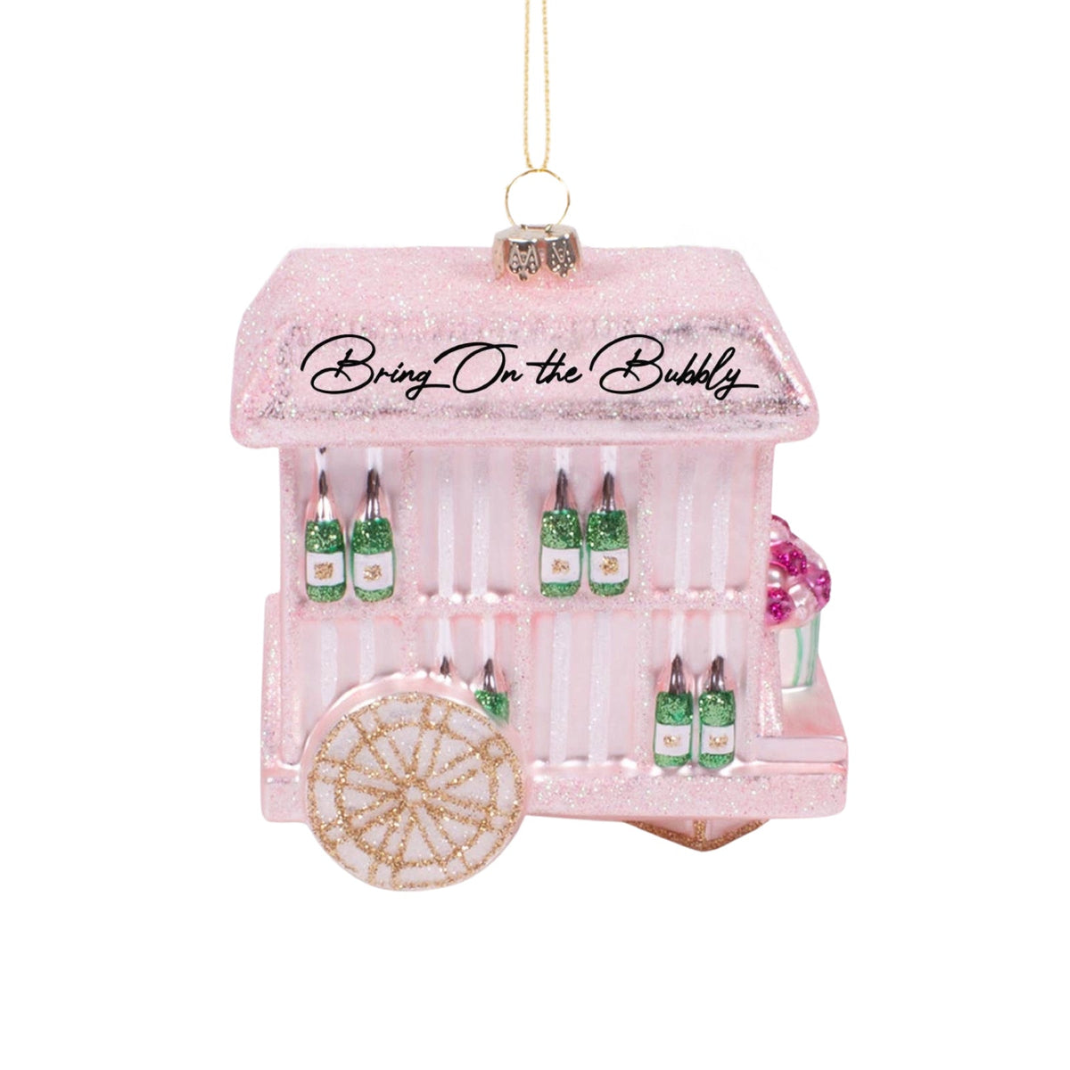 Bubbly Cart Glass Ornament 3.75" - bubblegum market