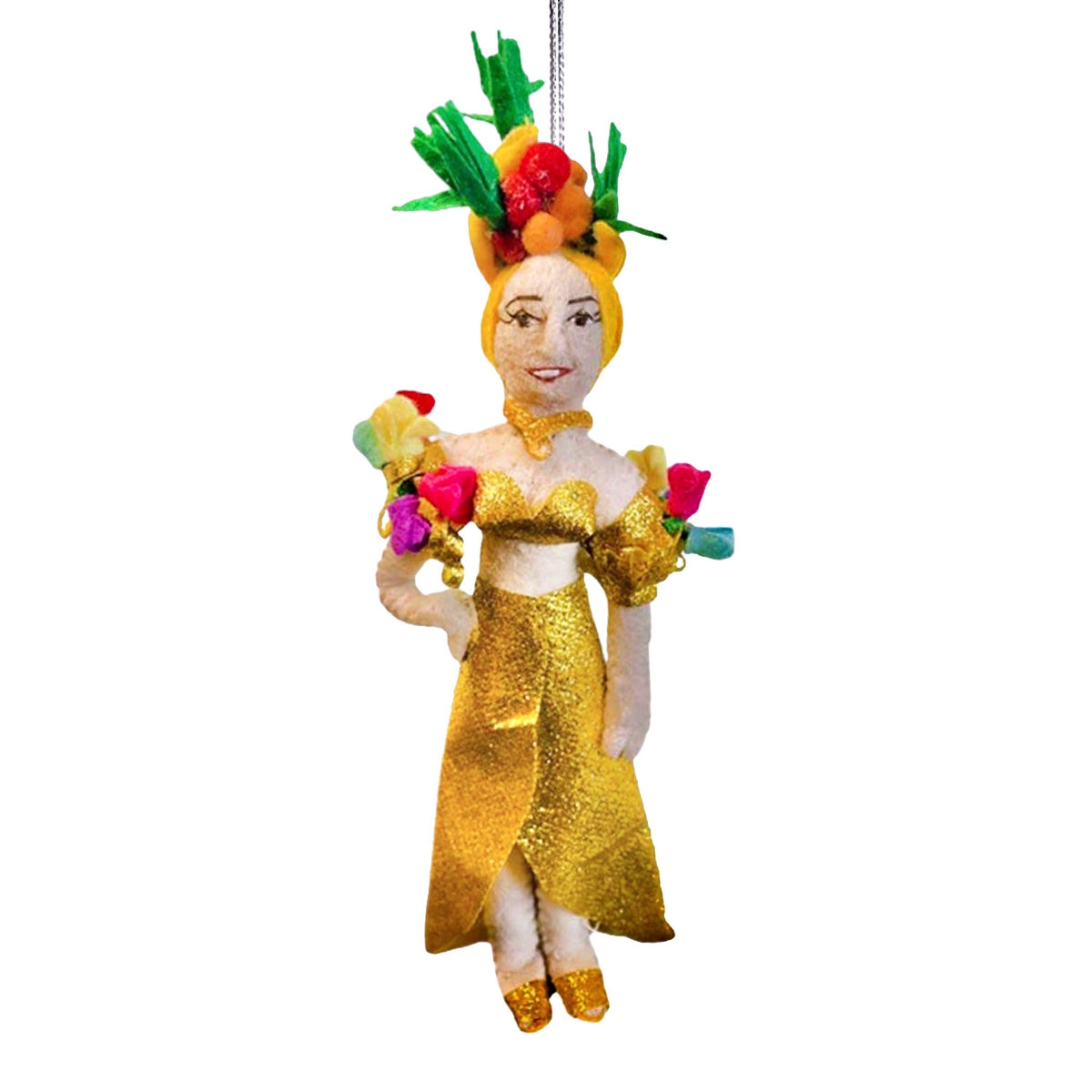 Carmen Miranda Felt Ornament - bubblegum market