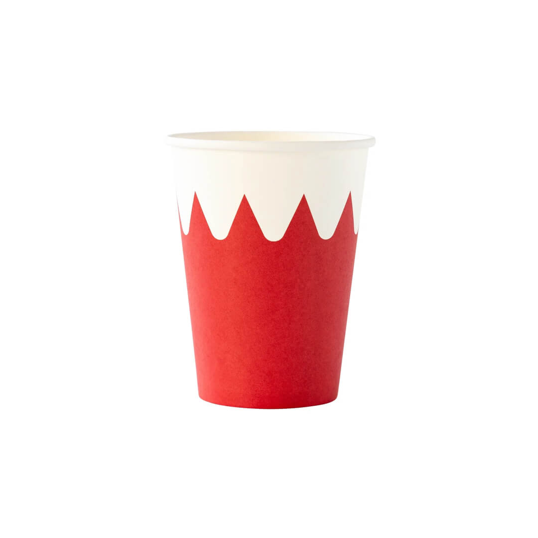 Christmas Elf Collar - Pattern Paper Party Cups - bubblegum market