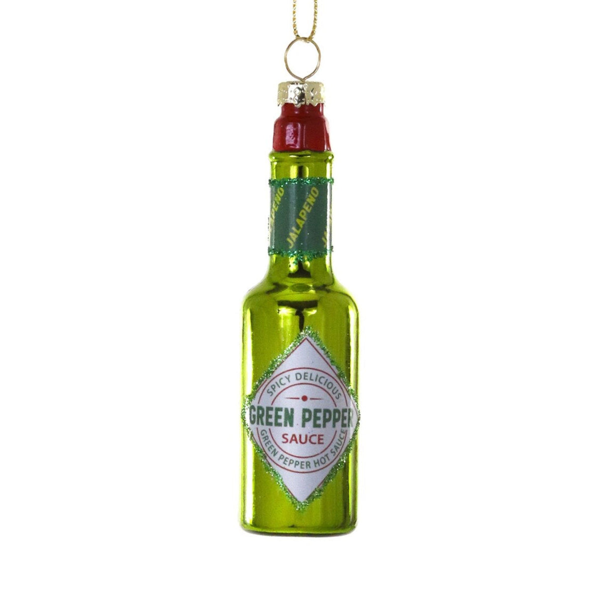 Green Hot Sauce Ornament 4" - bubblegum market
