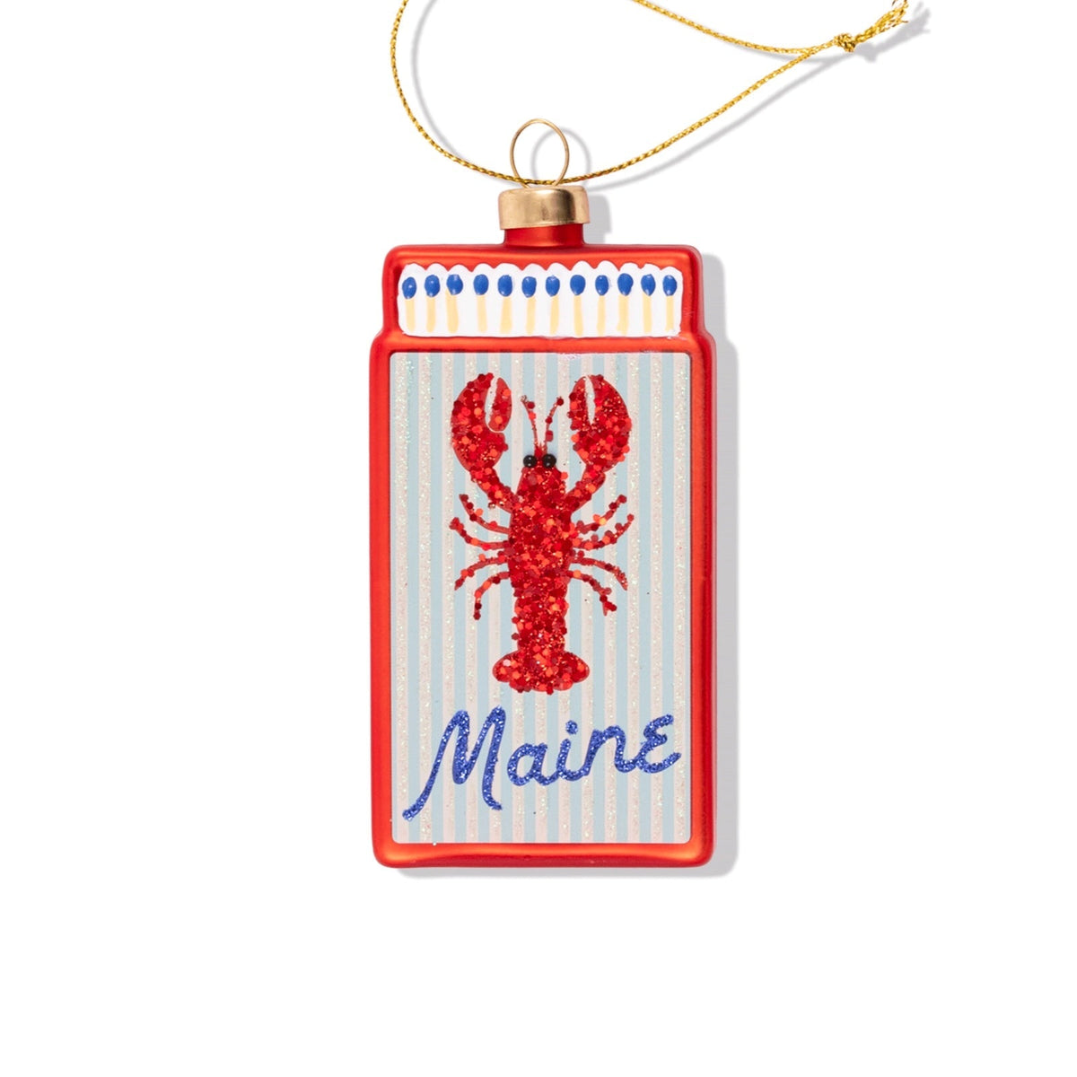 Maine Matchbook Ornament 3.5" - bubblegum market
