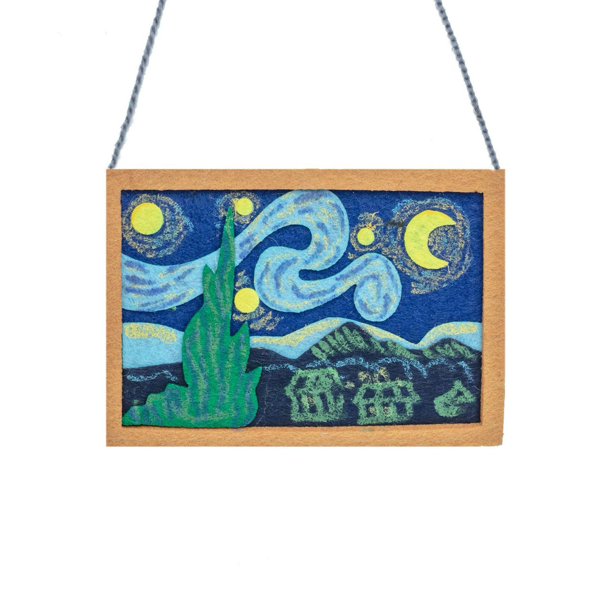 Masterpiece Felt Ornament "The Starry Night" - bubblegum market