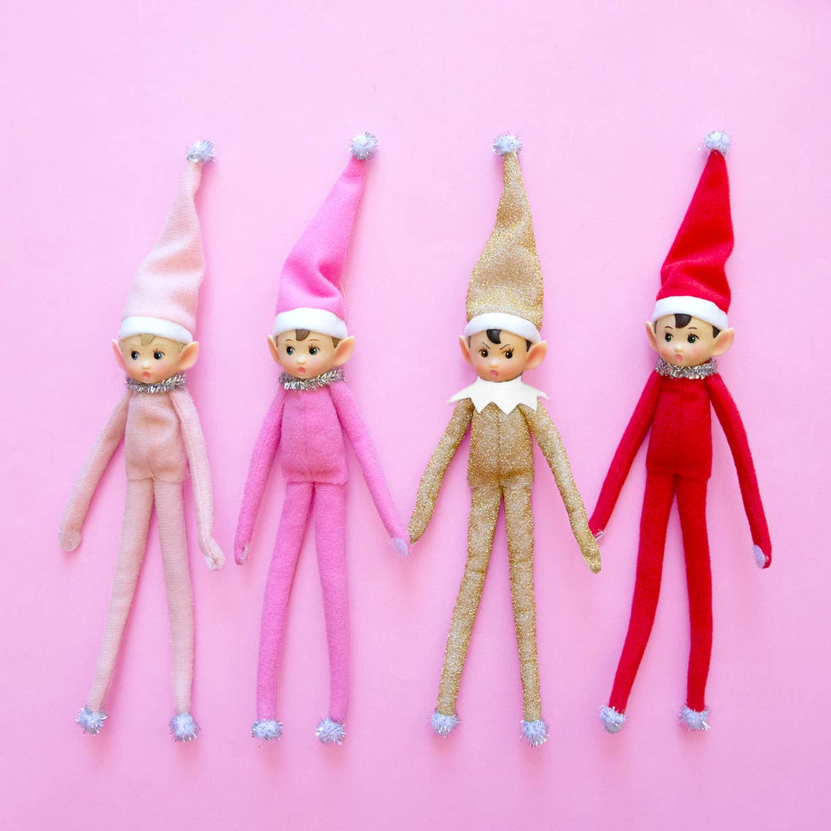 Merry Mable Pink Elf Ornament 11" - bubblegum market