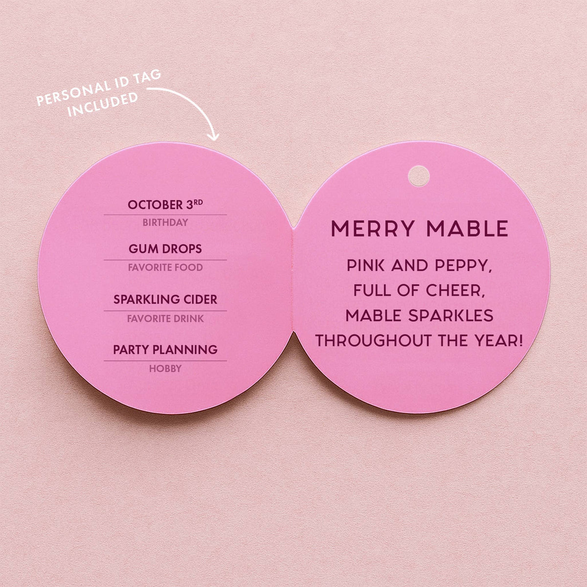 Merry Mable Pink Elf Ornament 11" - bubblegum market