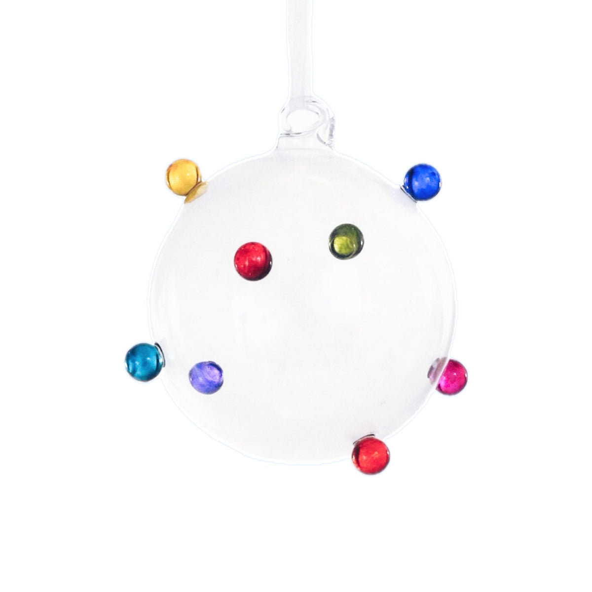 Multicolored Dotty Bauble Ornament 3.5" - bubblegum market