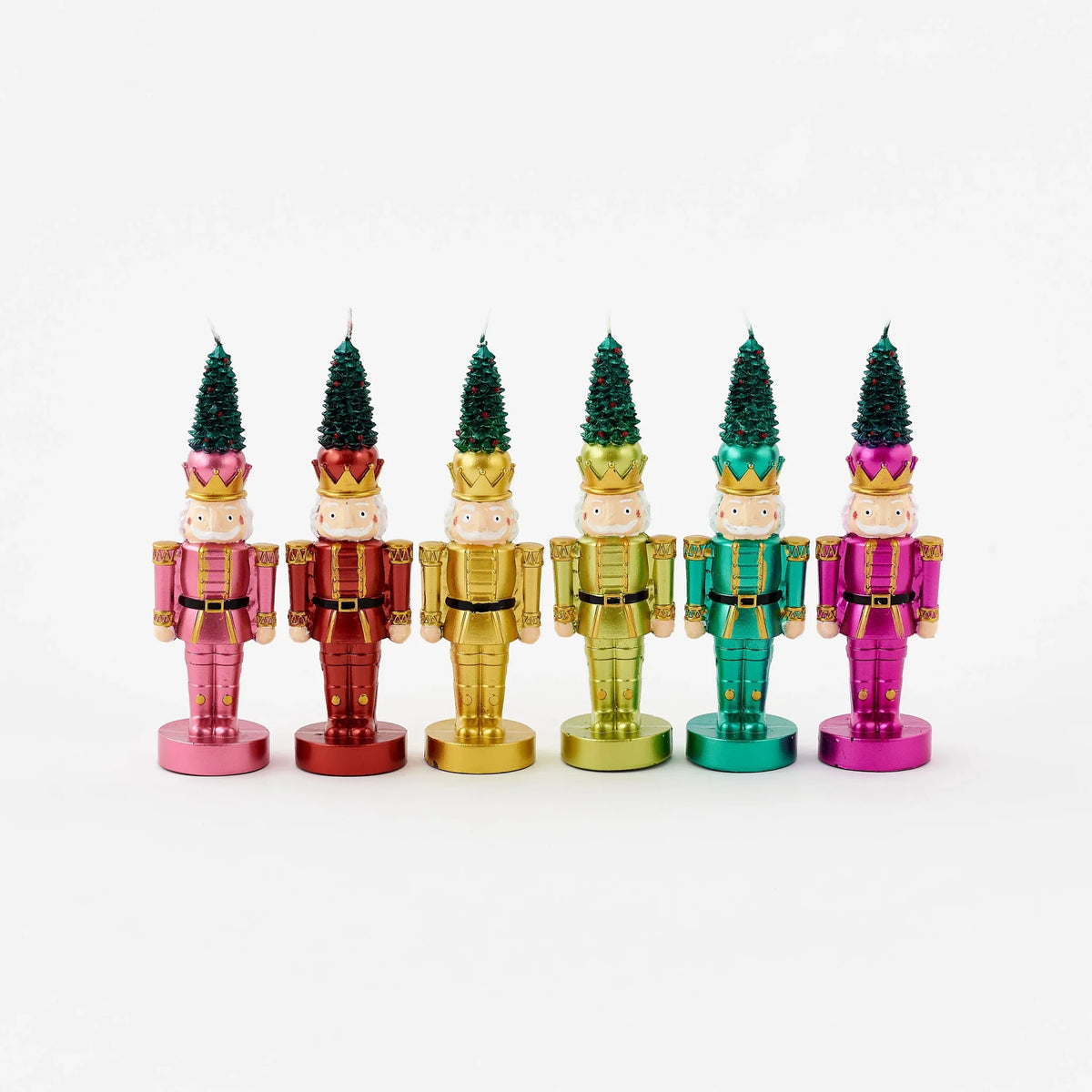 Nutcracker with Tree Candle 8" - bubblegum market