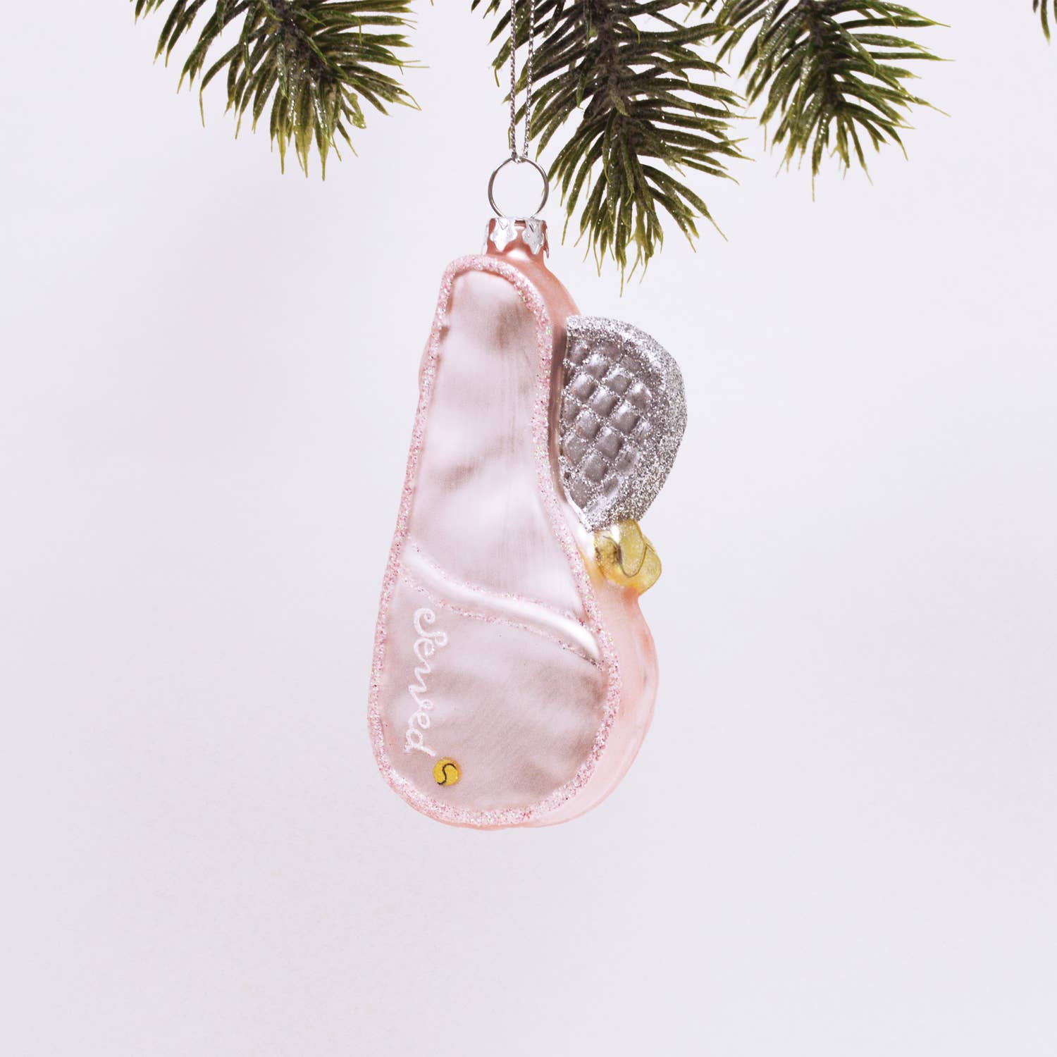 Pink Tennis Case & Racket Ornament 3.5" - bubblegum market