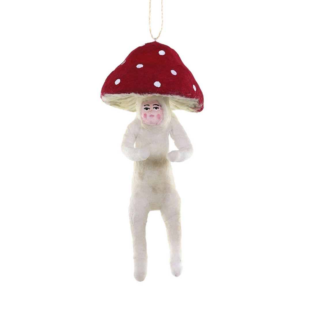 Mushroom Man Ornament 6"