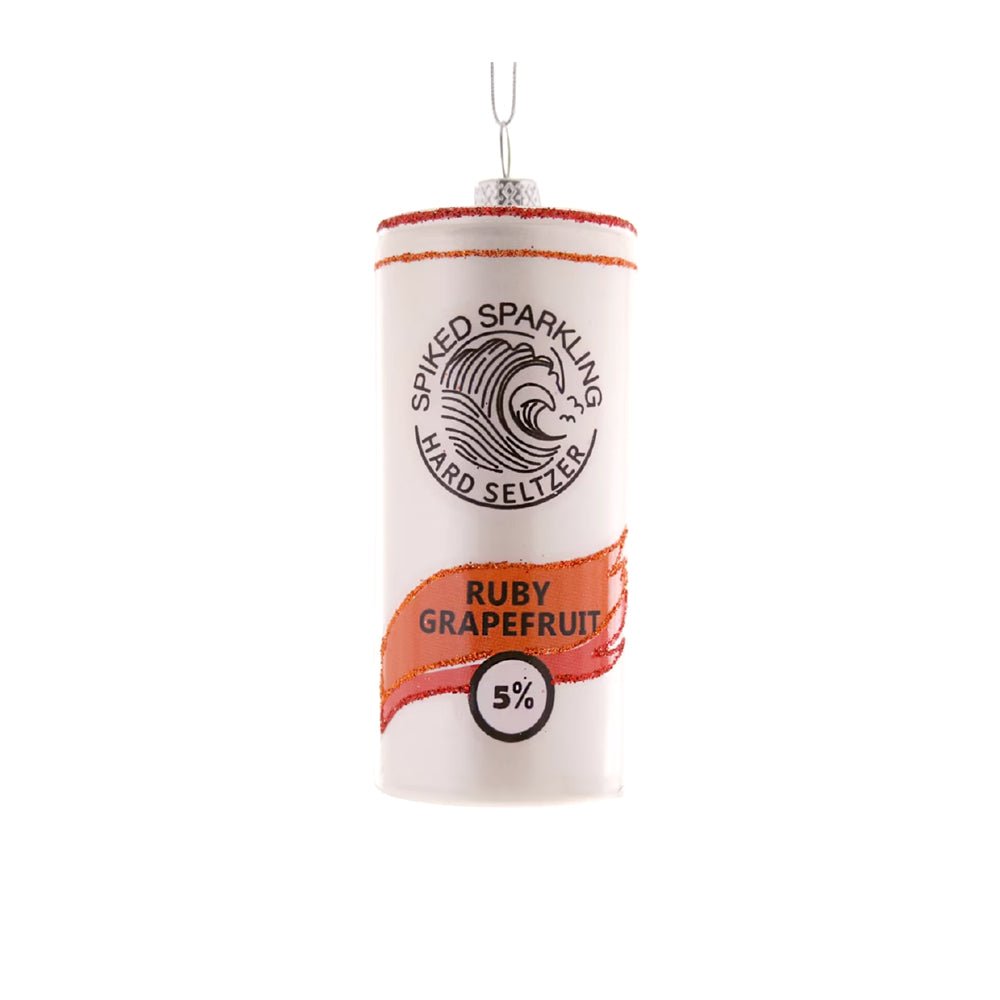 Ruby Grapefruit Spiked Sparkling Seltzer Ornament 3.5" - bubblegum market