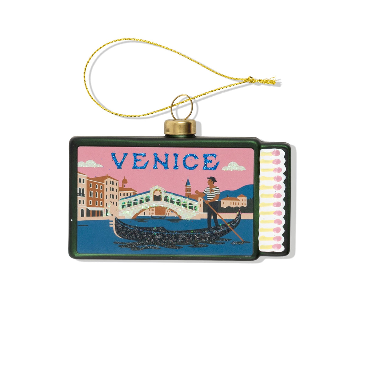 Venice Matchbook Ornament 3.5" - bubblegum market